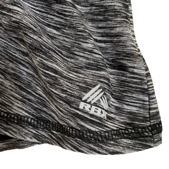 RBX performance athletic hoodie gray heathered Overstitching thumb hole small - Picture 11 of 14